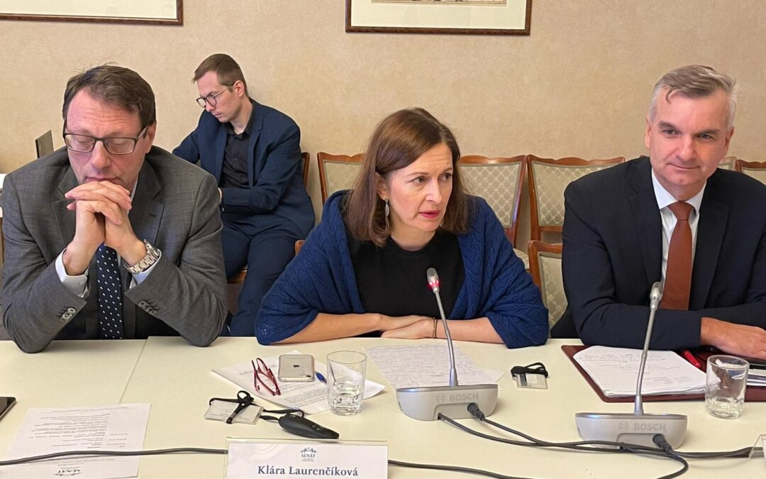 Kulatý stůl Spolu, z.s. v Senátu: Rozhovor s vládní zmocněnkyní pro lidská práva