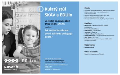 Tisková zpráva: Spolu,z.s na kulatém stole SKAV a EDUin